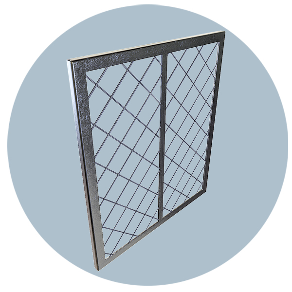 Решетка металлическая распашная